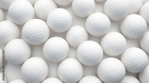 Background with golf balls in White color