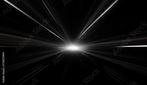 light rays background, motion blur speed effect.