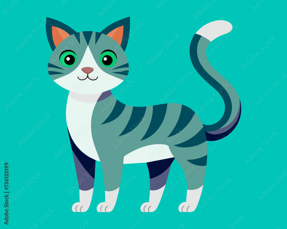 cat feline kitty kitten pussycat cartoon pretty cute vector illustration perfect beautiful amazing tabby tomcat