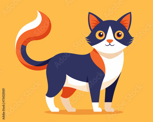 cat feline kitty kitten pussycat cartoon pretty cute vector illustration perfect beautiful amazing tabby tomcat