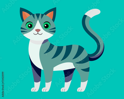 cat feline kitty kitten pussycat cartoon pretty cute vector illustration perfect beautiful amazing tabby tomcat