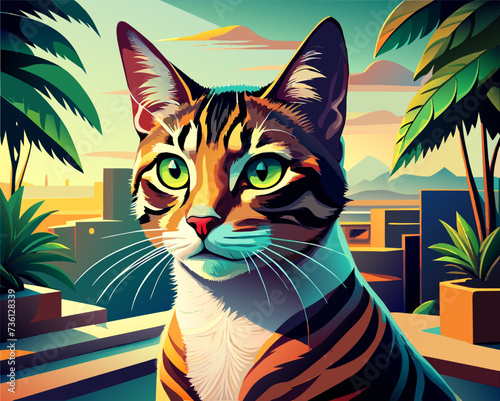 cat feline kitty kitten pussycat cartoon pretty cute vector illustration perfect beautiful amazing tabby tomcat