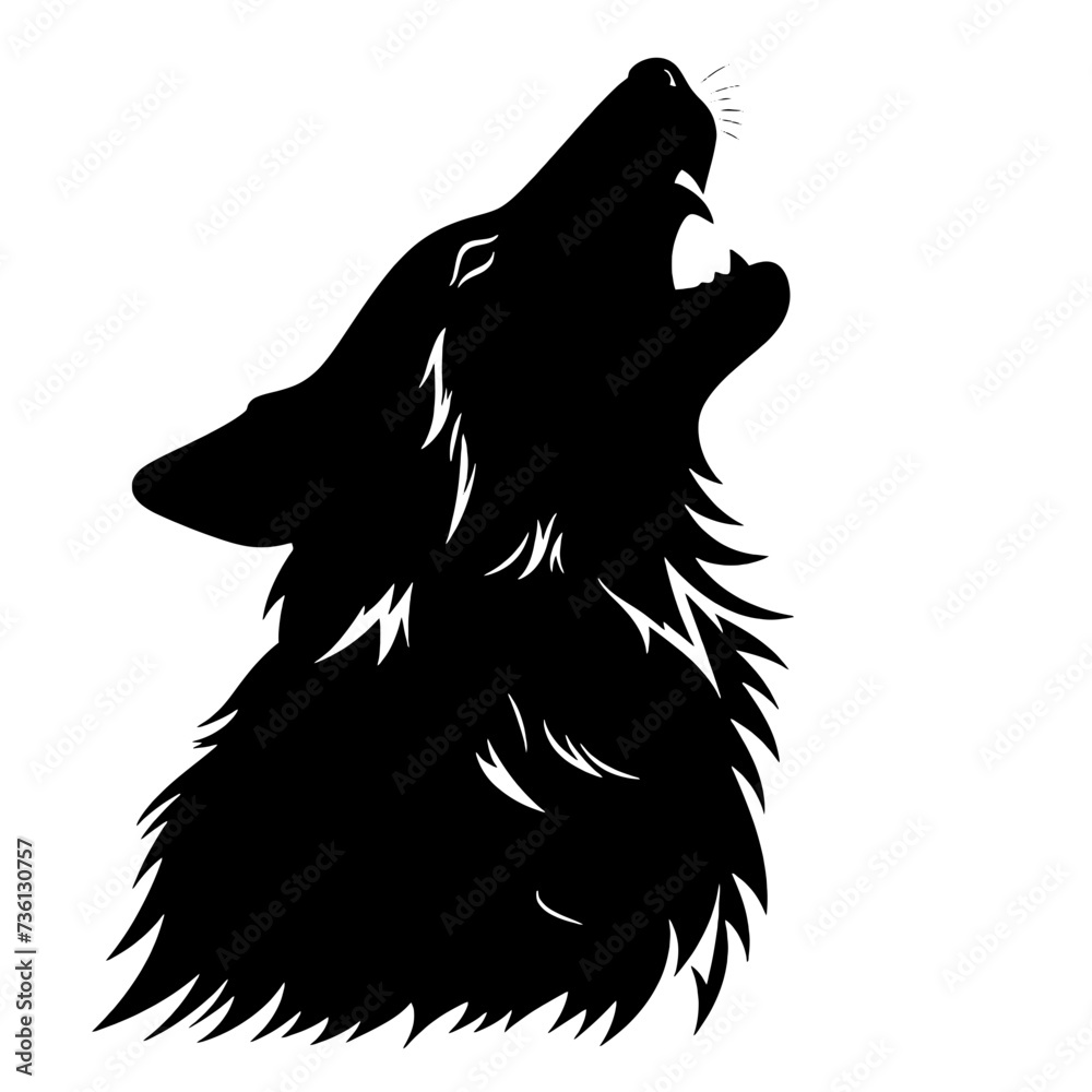 wolf silhouette wolf silhouette