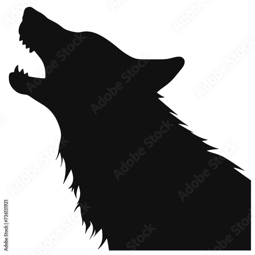 wolf head silhouette