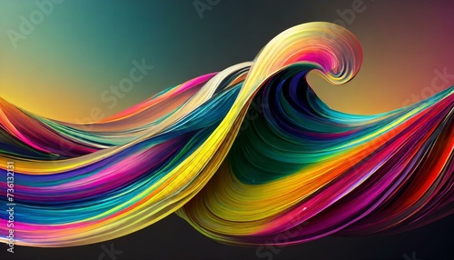 abstract colorful background with waves