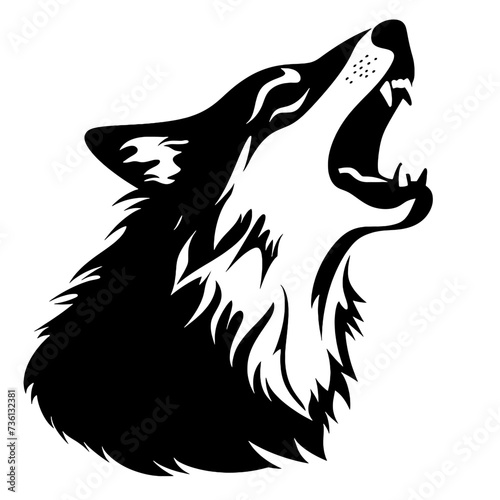 wolf head silhouette
