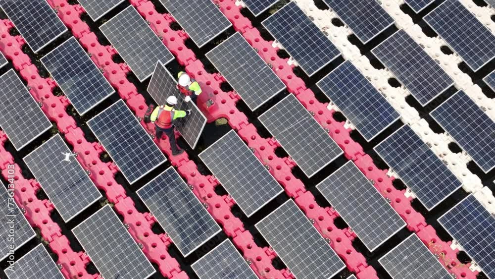 Floating solar photovoltaic panels at sustainable electrical power ...