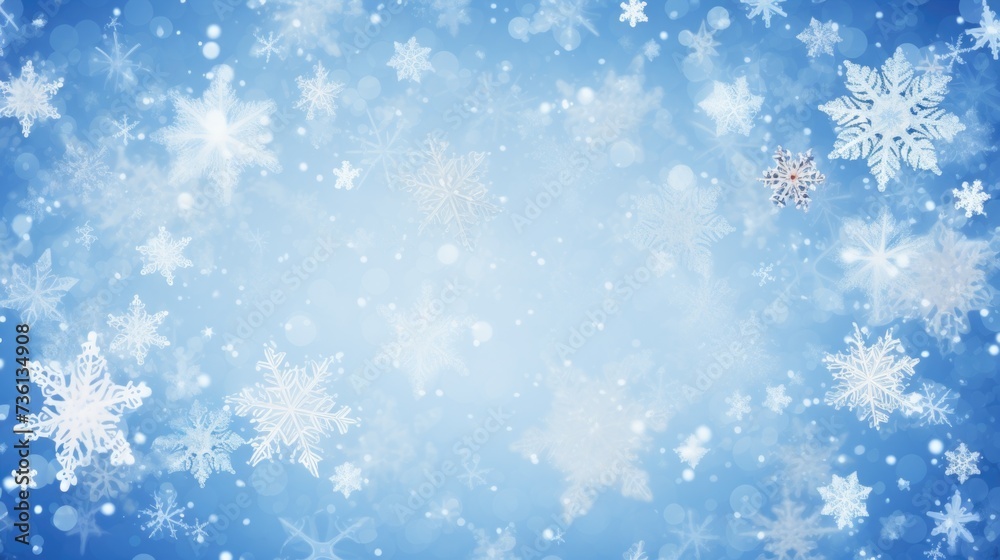 Background with snowflakes in White color Background with snowflakes in White color