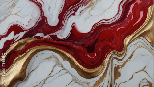 Ruby abstract white marble background art paint pattern ink texture watercolor aged brass fluid wall.