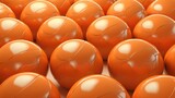 Background with volleyballs in Tangerine color.