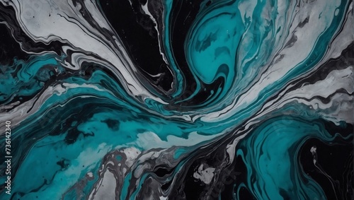 Aqua abstract black marble background art paint pattern ink texture watercolor silver mist fluid wall. 