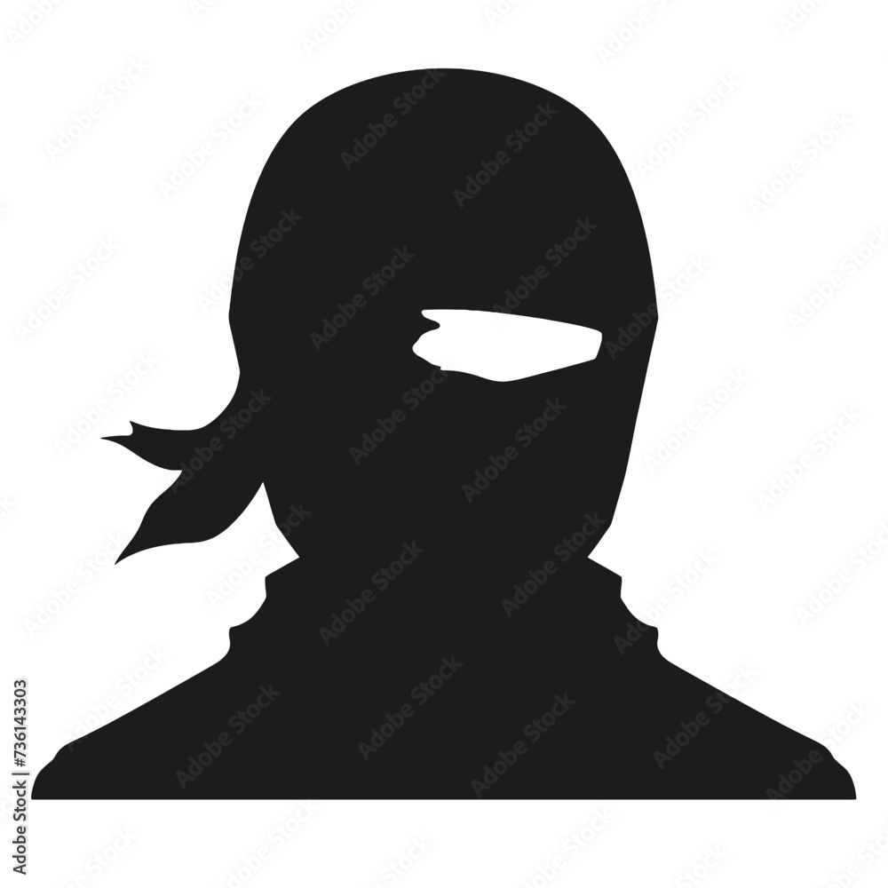 ninja mask silhouette ninja mask silhouette