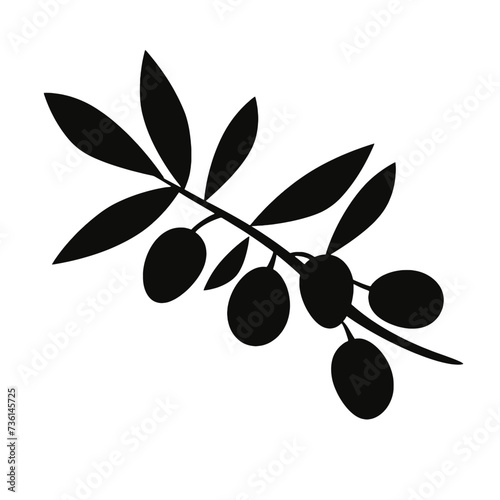 olive branch with olives