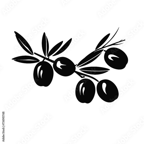 olive branch with olives