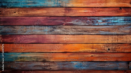 Colorful rich brown background and texture of wooden boards