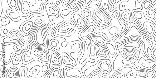 Abstract white topography vector background. Topographic map. Geographic mountain relief. counter map wavy line paper textrue. grid curve line abstract vector illustration .