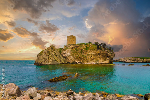 Sile Town Castle view in Istanbul 