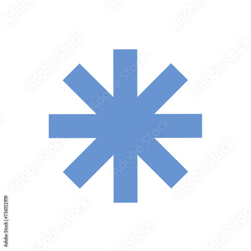 Blue asterisk icon