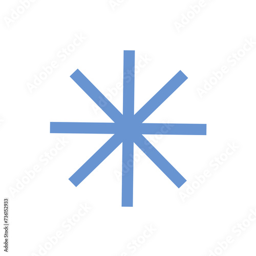 Blue asterisk icon
