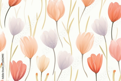 A beautiful collection of pink and orange flowers arranged on a clean white background. Perfect for adding a pop of color to any project