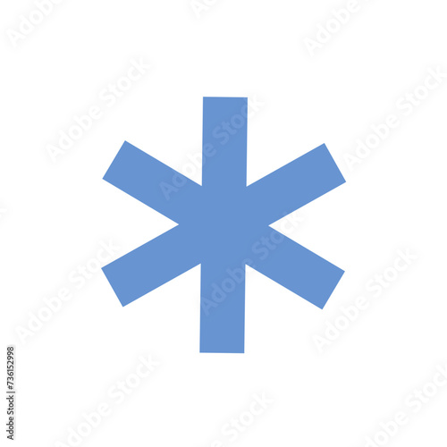 Blue asterisk icon