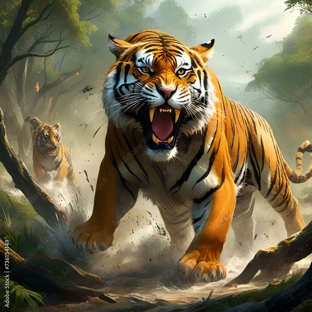 Obraz premium tiger in the jungle