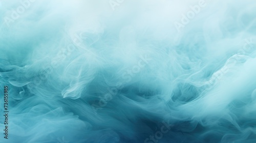 Cyan Color Fog Background