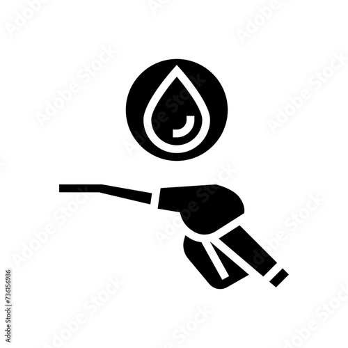 diesel oil industry glyph icon vector. diesel oil industry sign. isolated symbol illustration