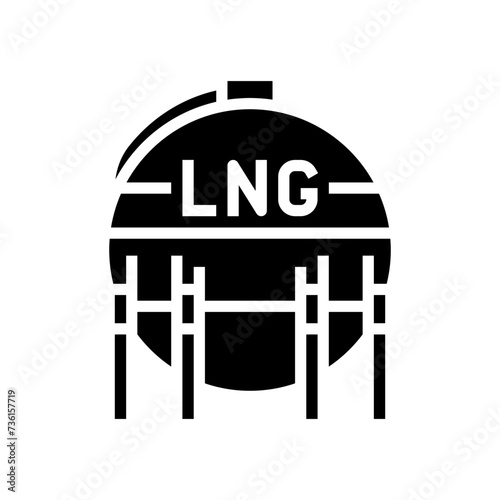 liquefied natural gas lng glyph icon vector. liquefied natural gas lng sign. isolated symbol illustration