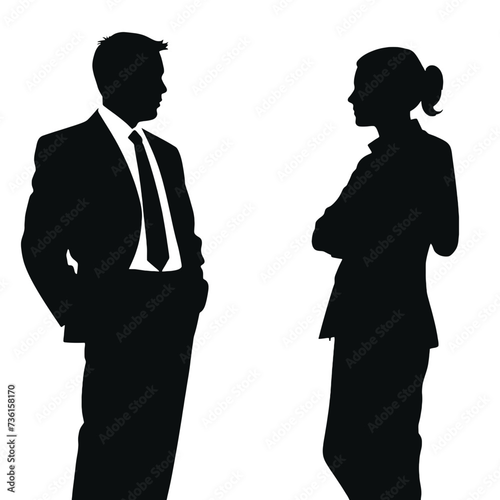 business people silhouette