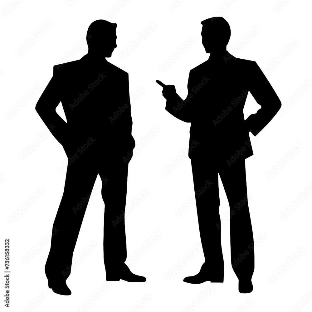 business people silhouette