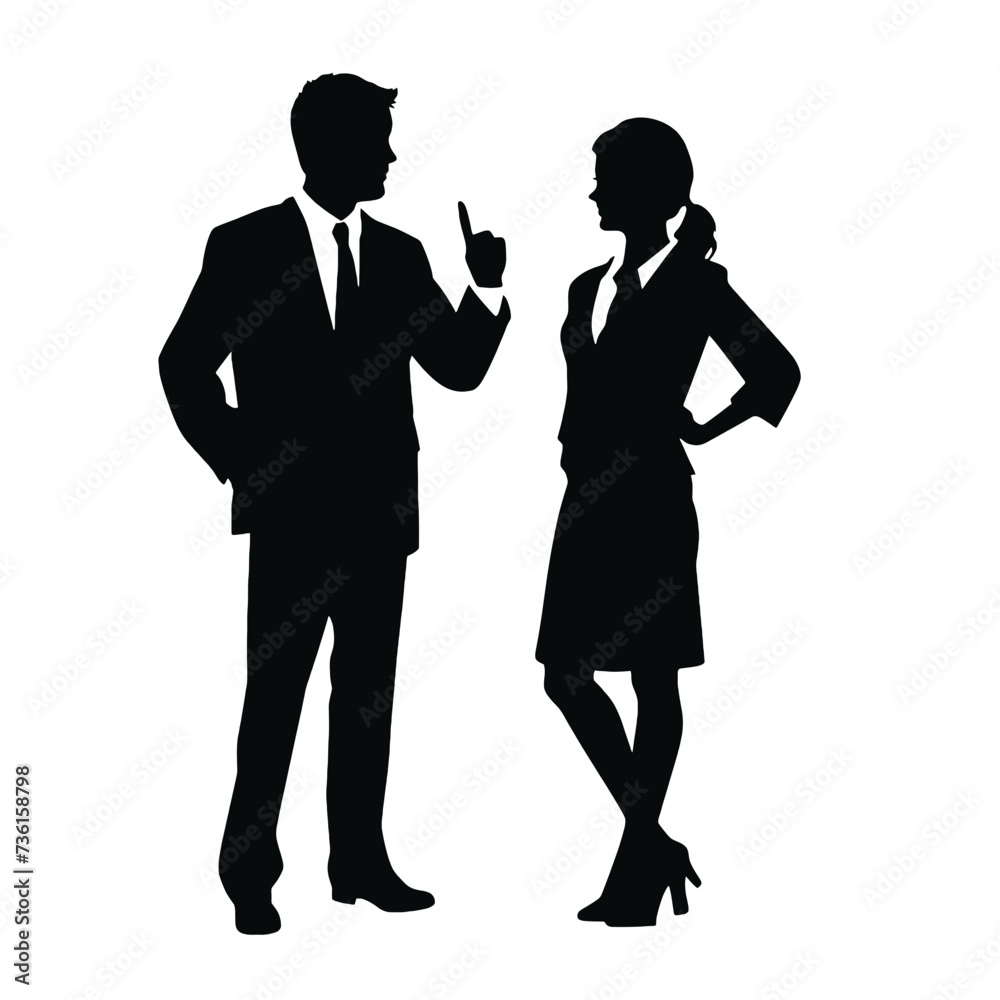 business people silhouette