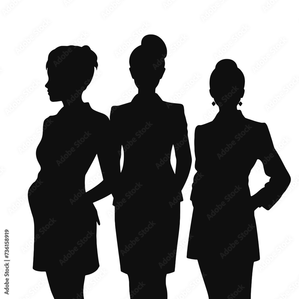 business people silhouette