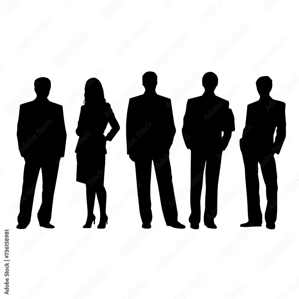 business people silhouette