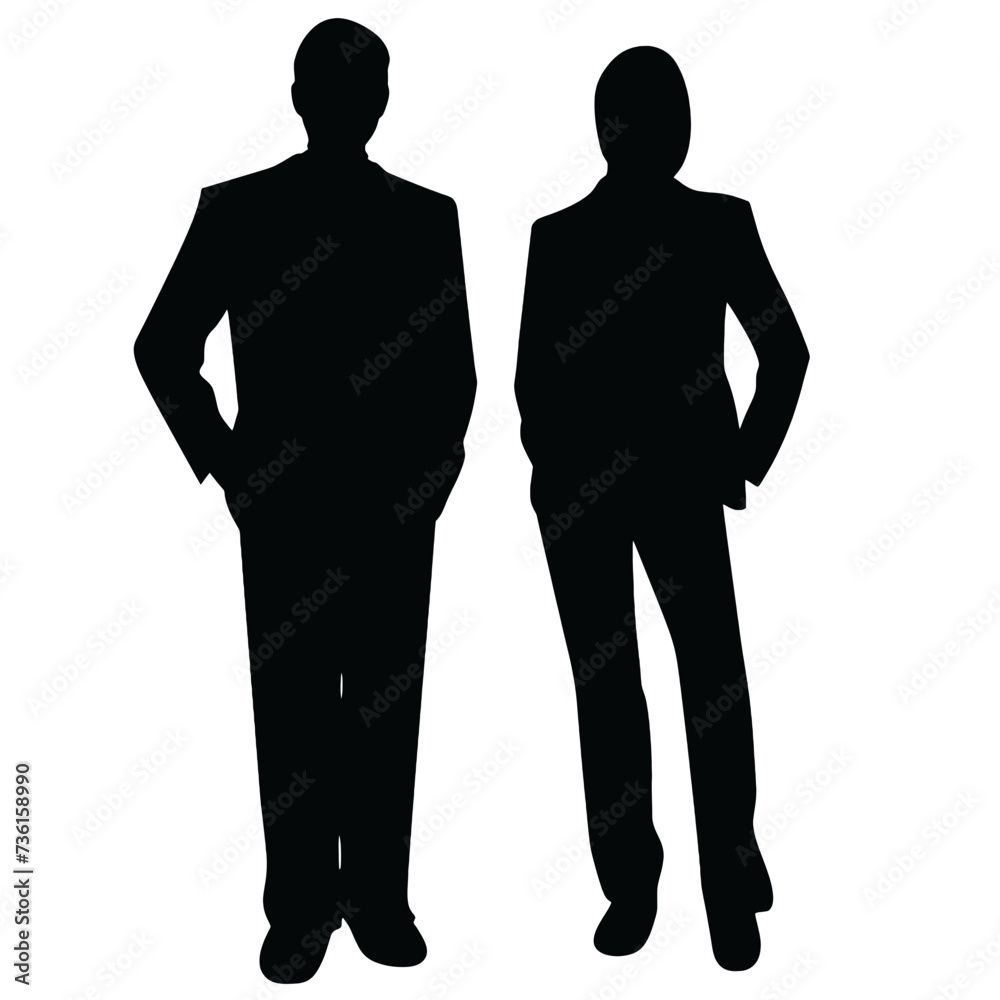 business people silhouette