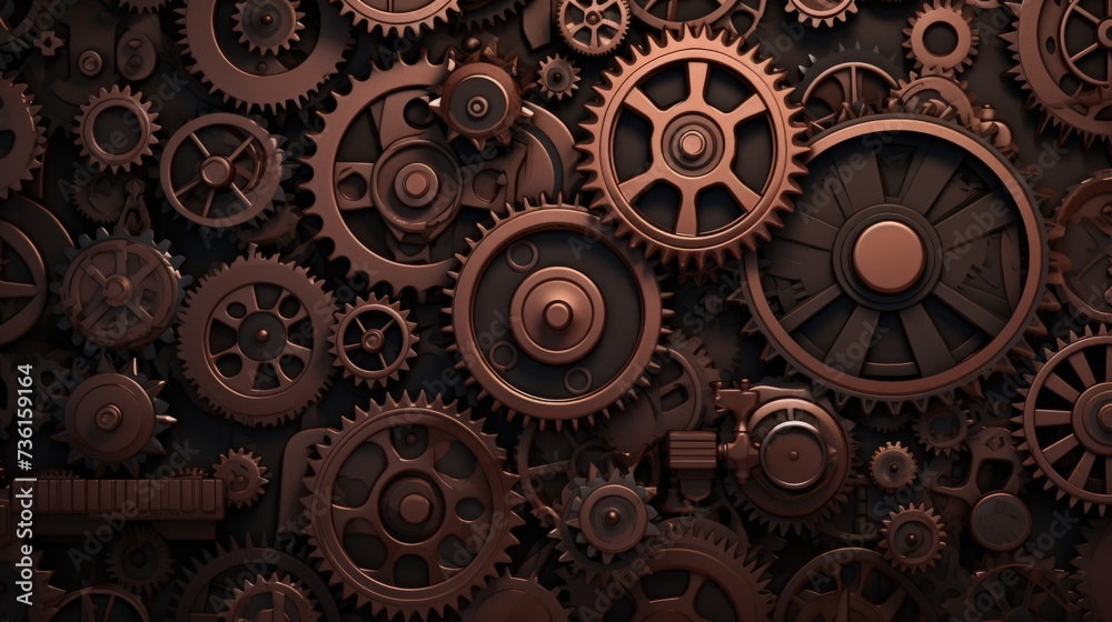 Gears Background in Brunette color. Gears Background in Brunette color.