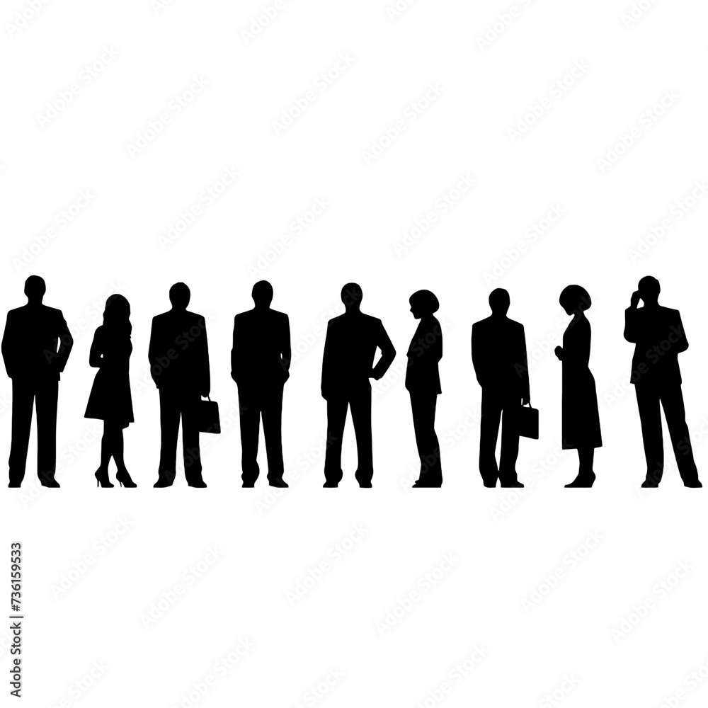 business people silhouette business people silhouette