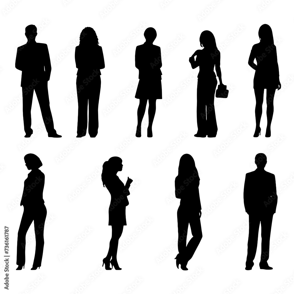 business people  silhouette