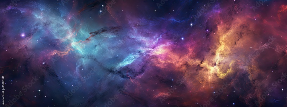 Obraz premium deep and colorful galaxy