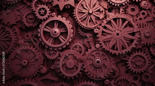  Gears Background in Rosewood color.