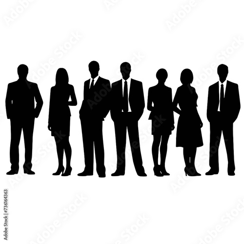 business people silhouette