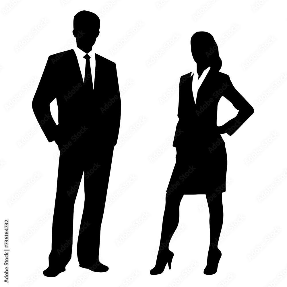 business people  silhouette