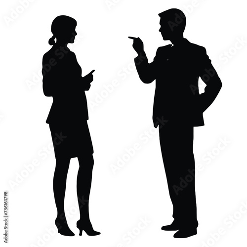 business people silhouette