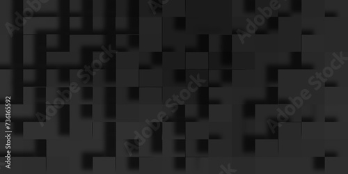 Randomly extruded black cubes 3d abstract geometric background, Abstract technology and business concept data technology, Random scaled black cube boxes block background of black surface. © DAIYAN MD TALHA