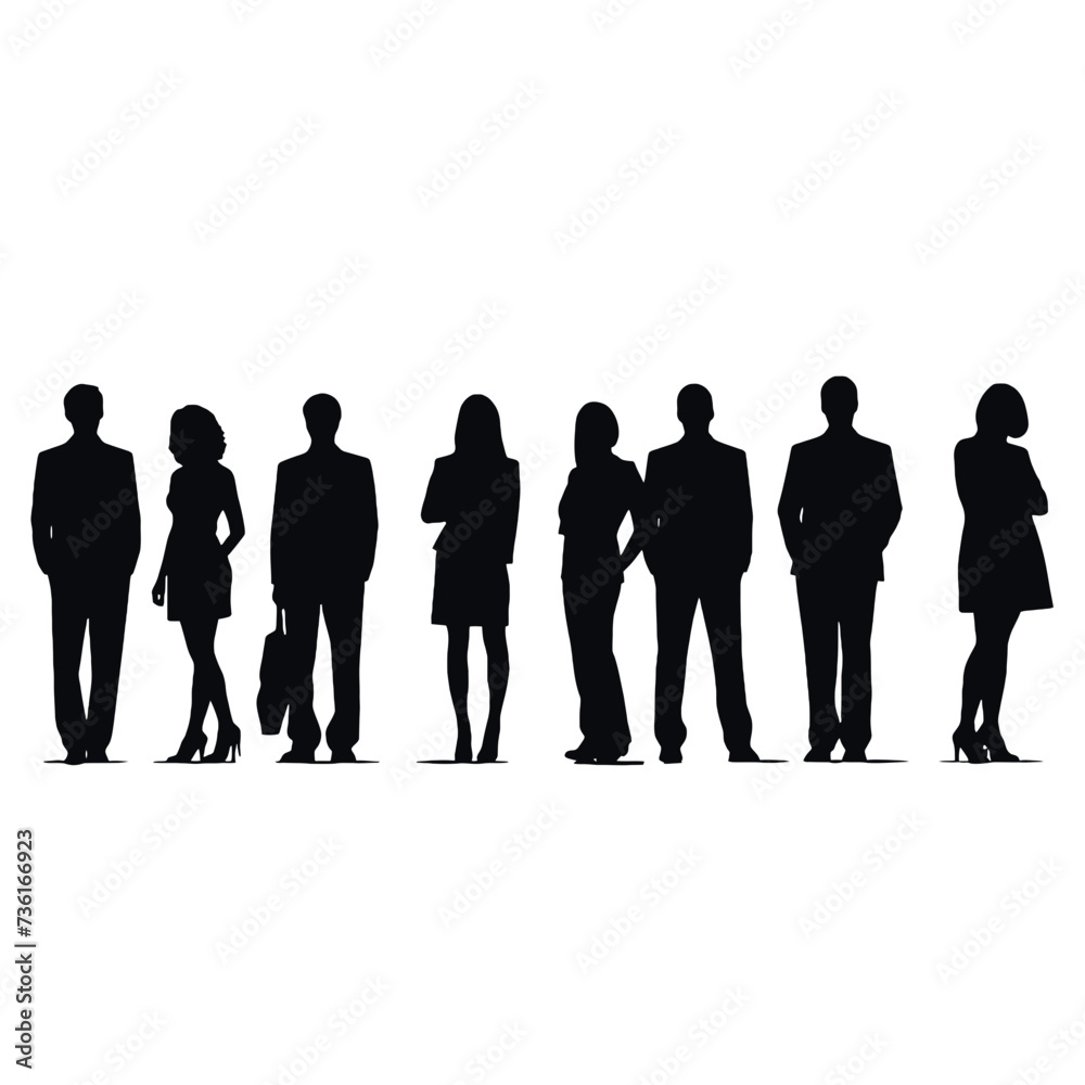 business people silhouette business people silhouette