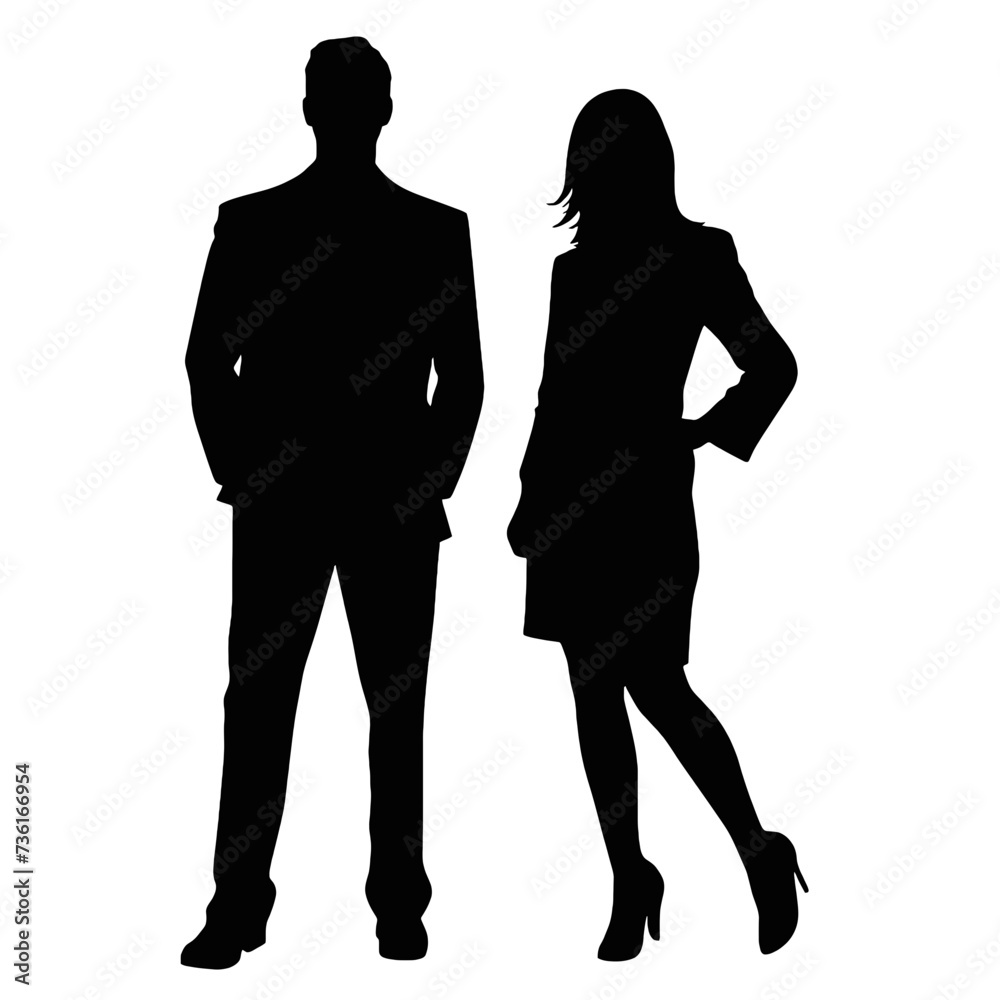 business people silhouette business people silhouette
