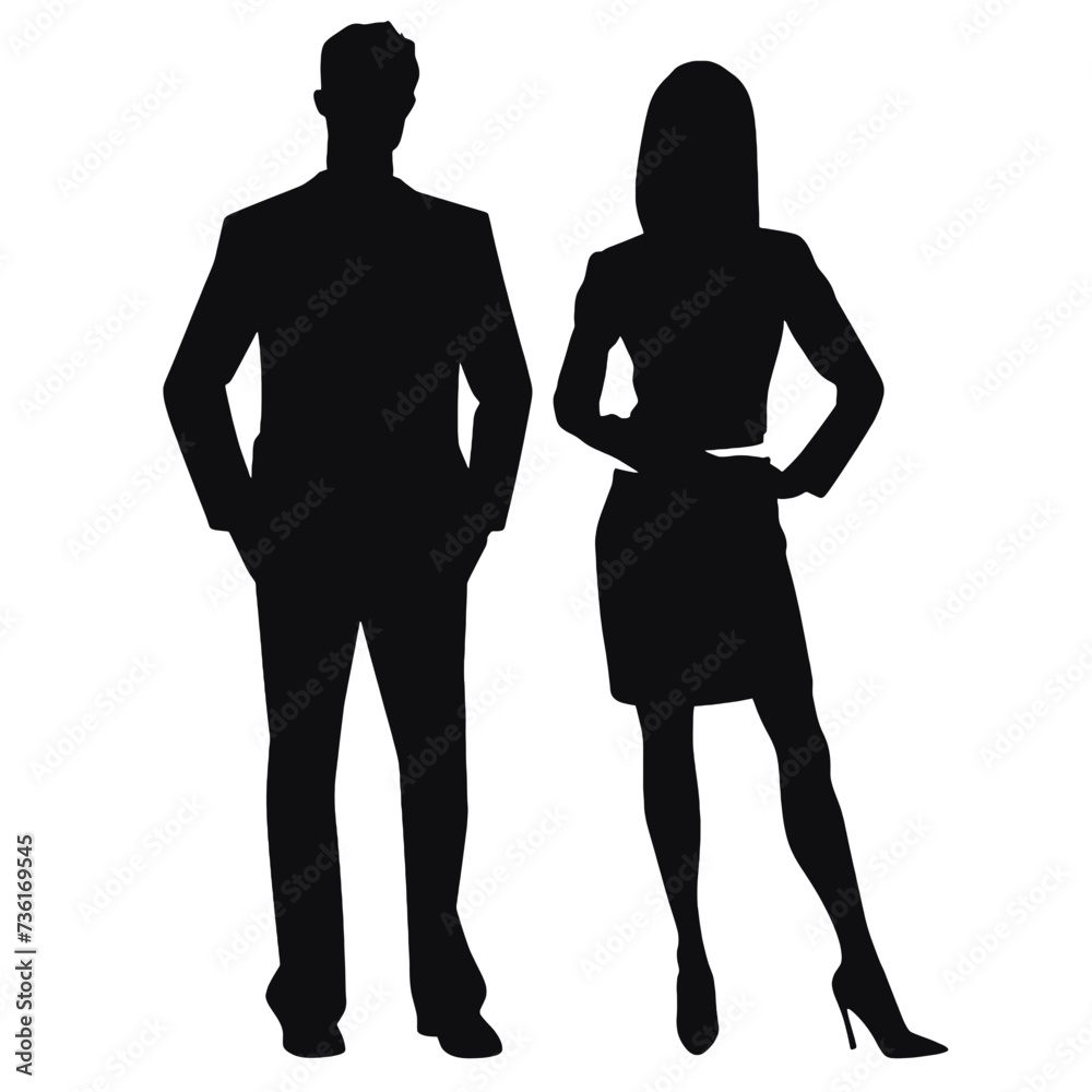 business people silhouette business people silhouette