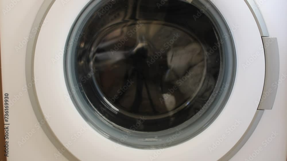 Laundry washed in the washing machine.
Laundry washed in the washing machine.