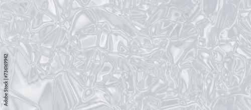 white silk or satin luxury cloth texture with crystalized marble texture, plastic or polyethylene bag texture with liquid stains, Texture of ice on the surface, Modern seamless grey background.