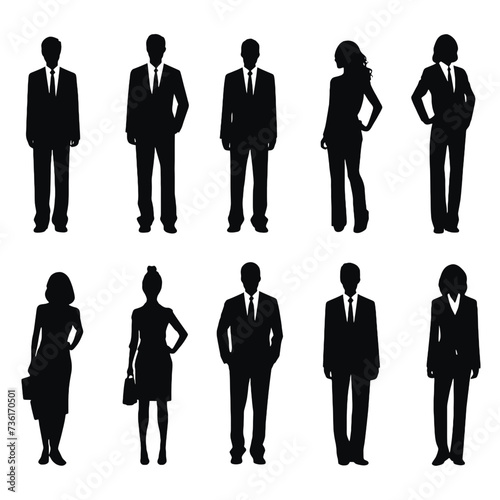 business people silhouette